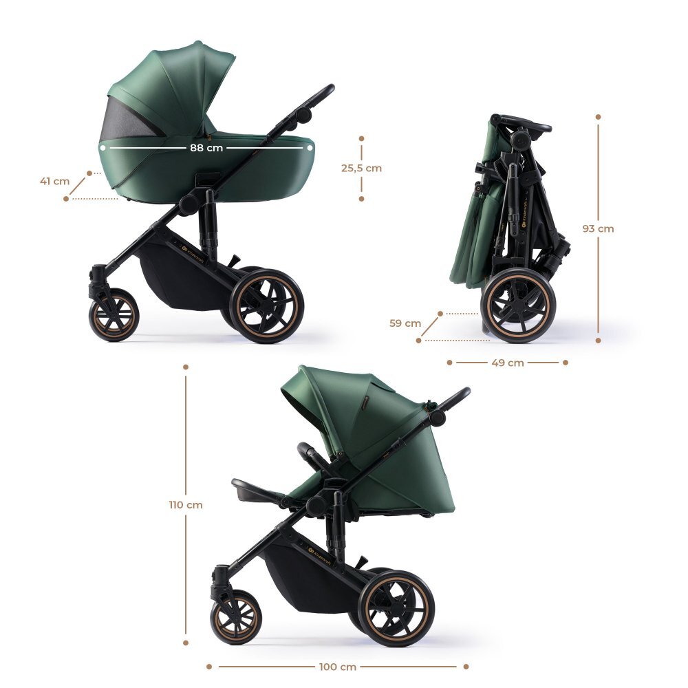 KINDERKRAFT Carucior 2 in 1 Prime 2 Dark Green