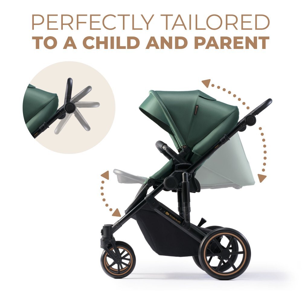 KINDERKRAFT Carucior 2 in 1 Prime 2 Dark Green