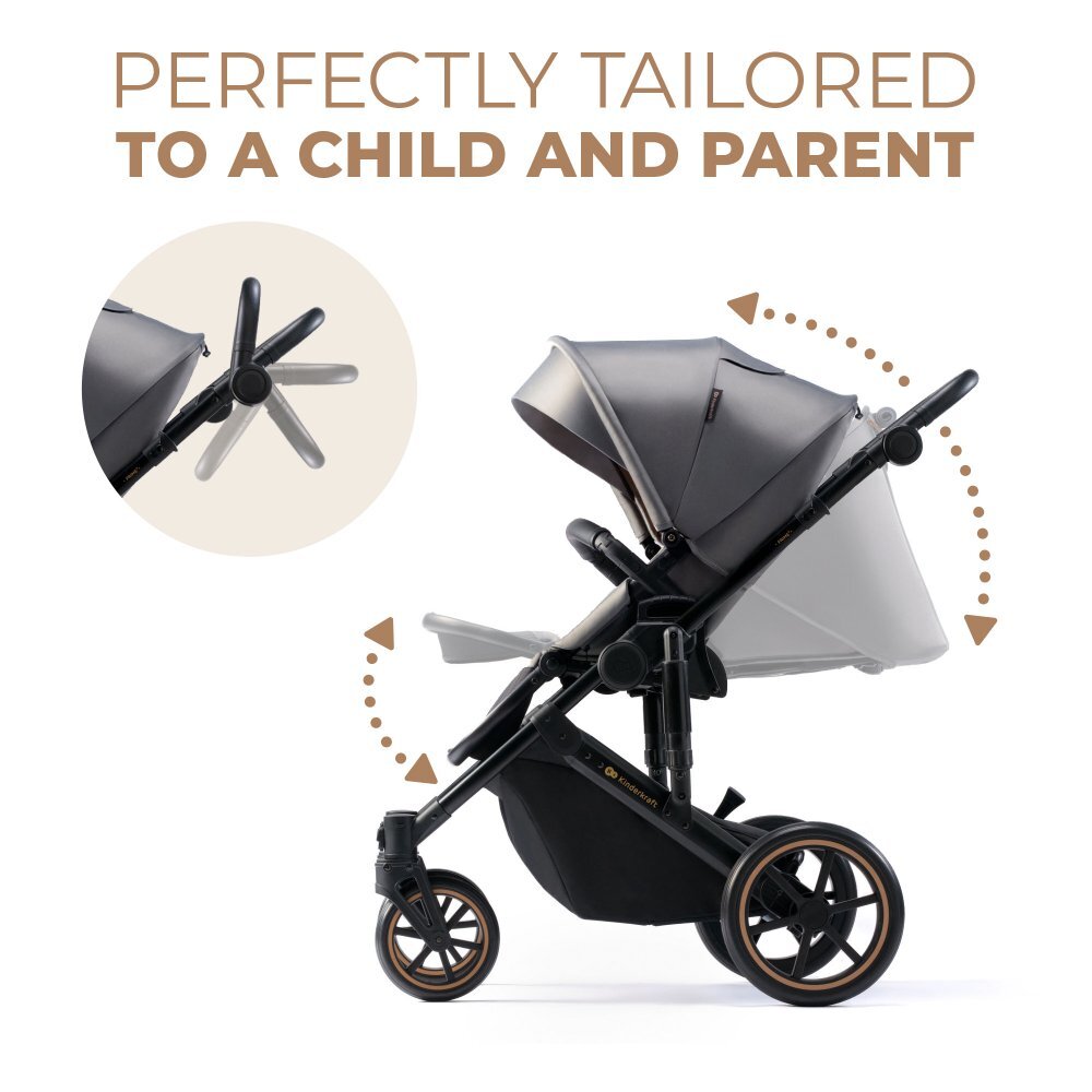 KINDERKRAFT Carucior 2 in 1 Prime 2 Shadow Grey