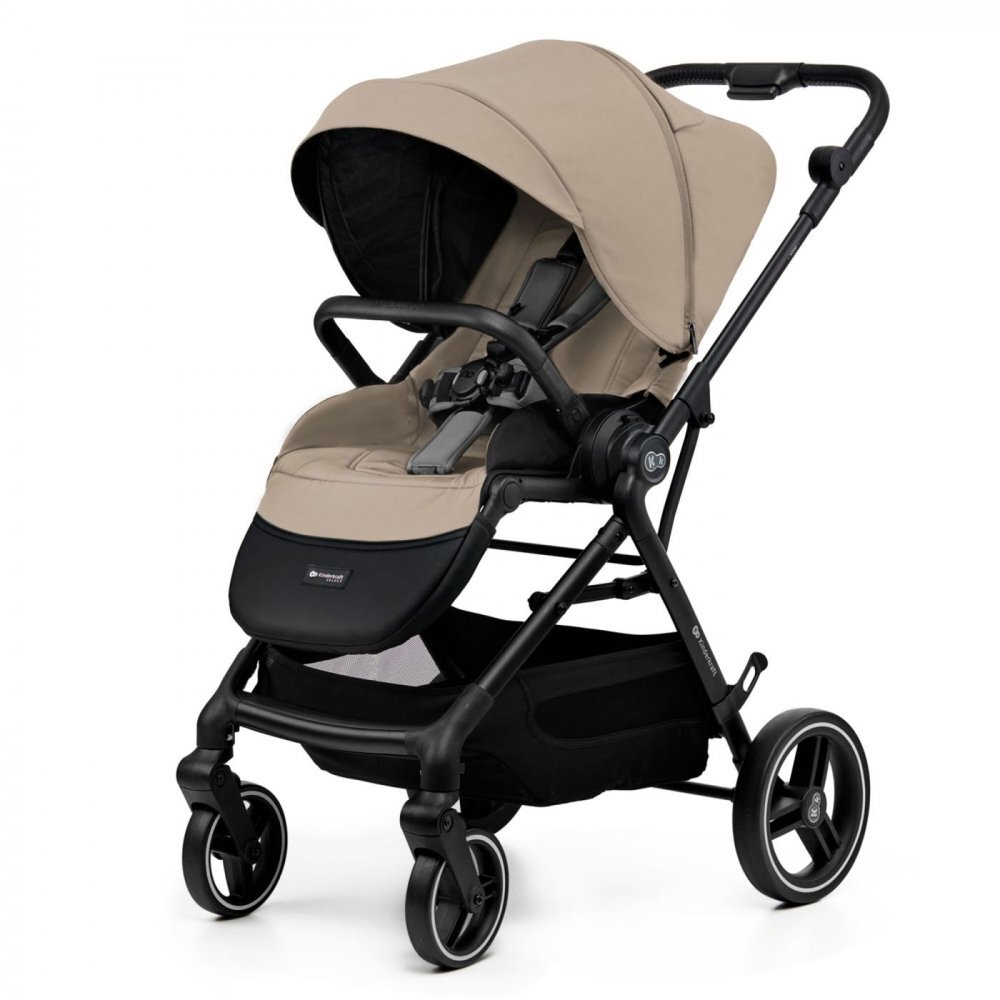KINDERKRAFT Carucior pentru copii Yoxi Sand Beige 2 in 1 suspensii spatar reglabil maner ajustabil accesorii