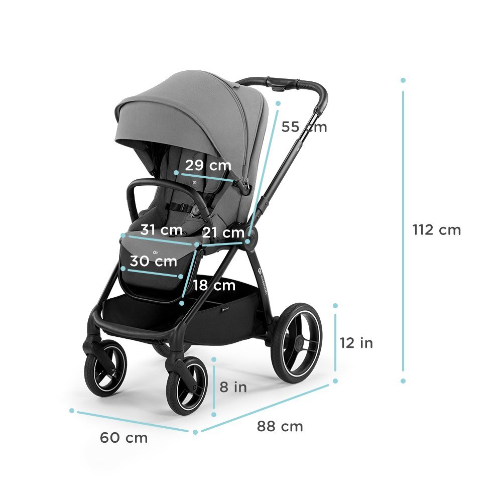 KINDERKRAFT Carucior sport Nea platinum grey