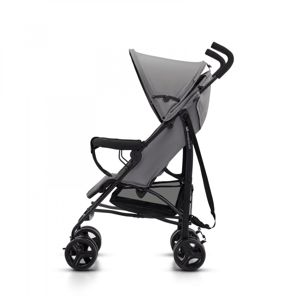 KINDERKRAFT Carucior sport Tik tip umbrela stone grey spatar reglabil pozitie somn suport pentru picioare roti din spuma Eva greutate redusa 65 kg