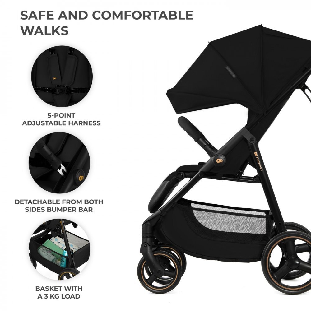 KINDERKRAFT Carucior sport Trig 3 onyx black