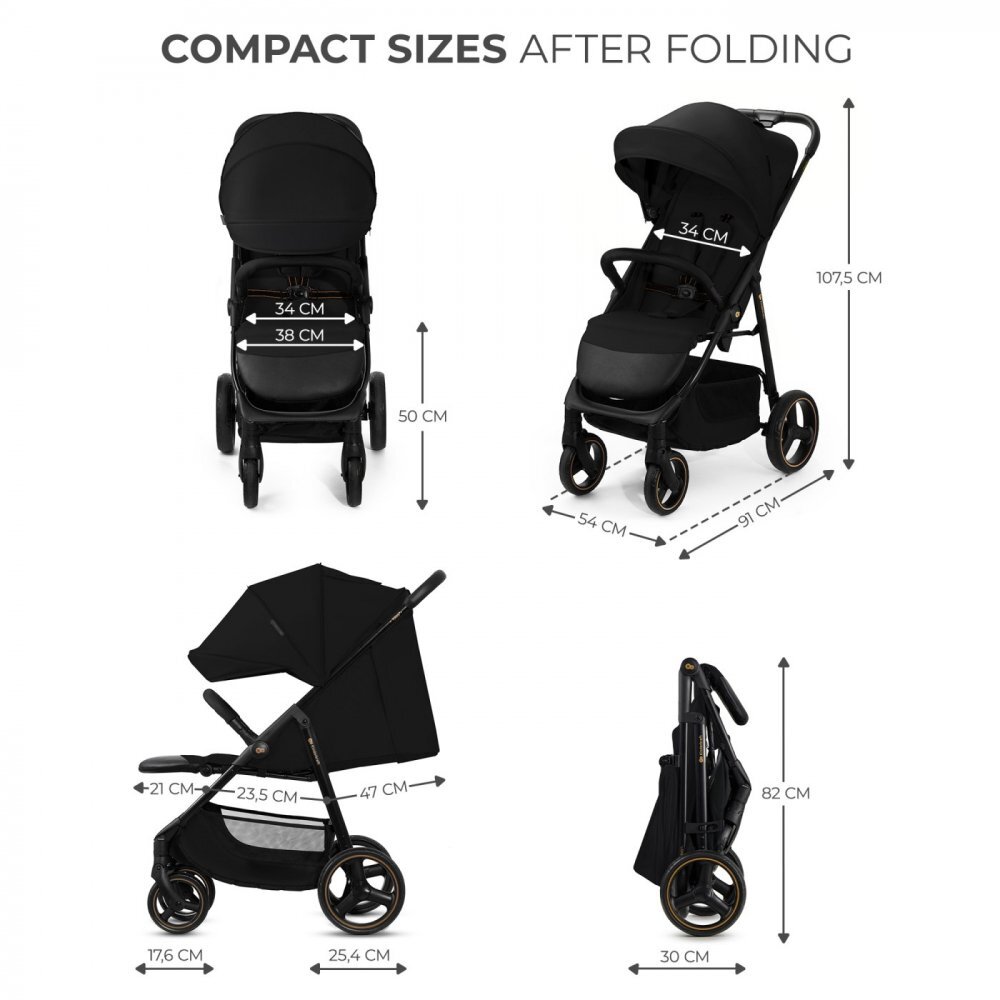 KINDERKRAFT Carucior sport Trig 3 onyx black