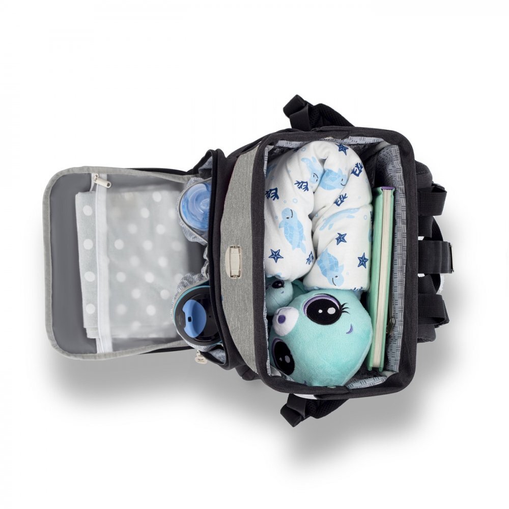KINDERKRAFT Geanta multifunctionala pentru mamici Molly black