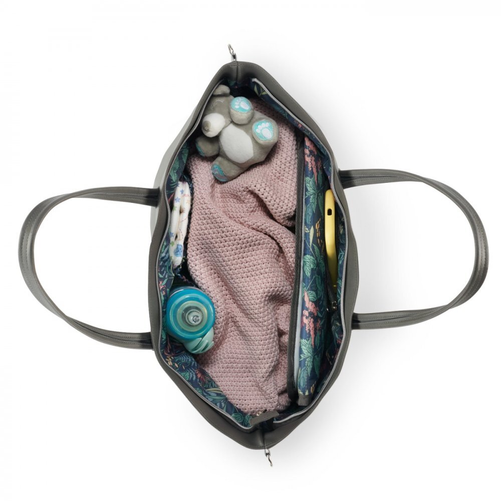 KINDERKRAFT Geanta multifunctionala pentru mamici Treasurepack dark grey