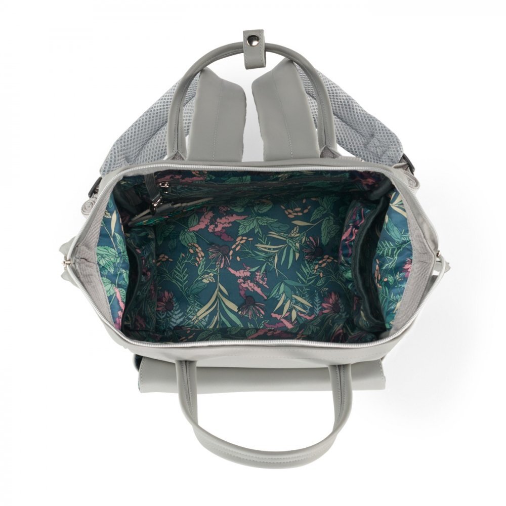 KINDERKRAFT Geanta multifunctionala pentru mamici Treasurepack grey