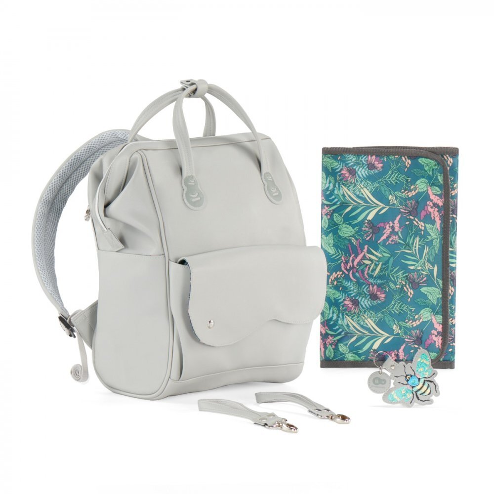 KINDERKRAFT Geanta multifunctionala pentru mamici Treasurepack grey