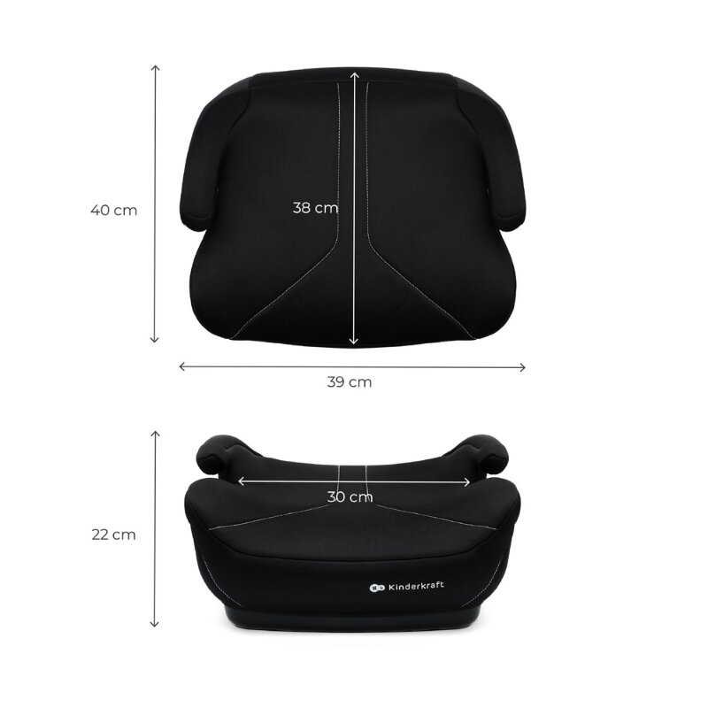 KINDERKRAFT Inaltator auto pentru copii I-Boost 2 Black I-Size 125-150 cm