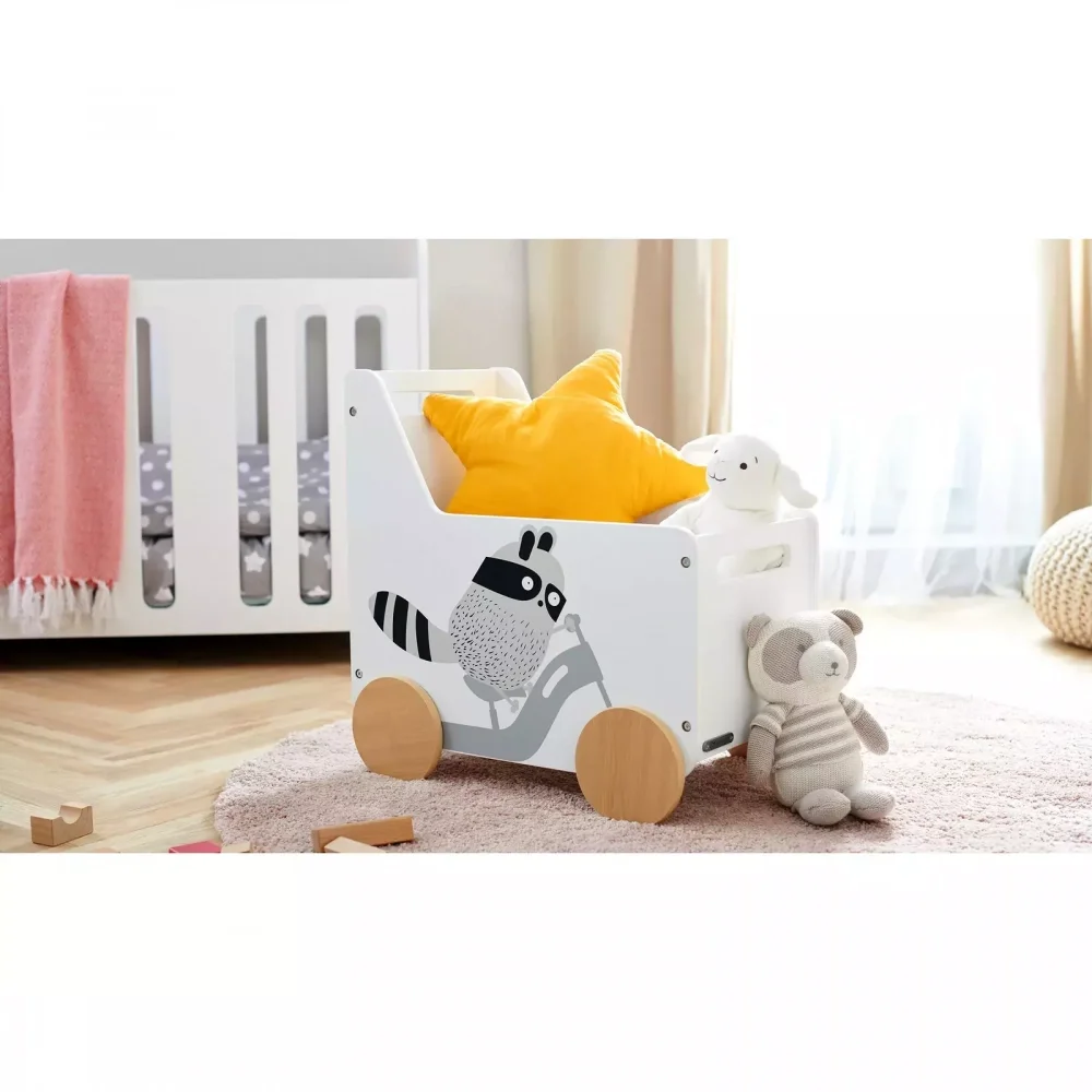 KINDERKRAFT Lada depozitare jucarii Racoon Alb
