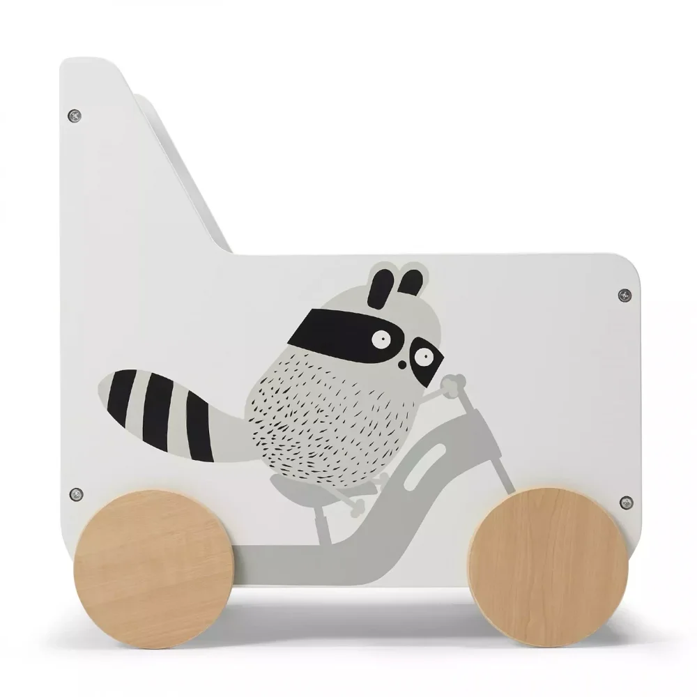 KINDERKRAFT Lada depozitare jucarii Racoon Alb