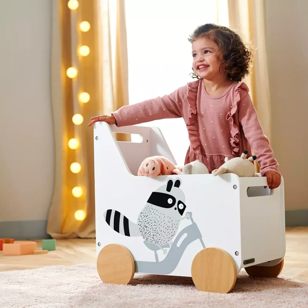 KINDERKRAFT Lada depozitare jucarii Racoon Alb
