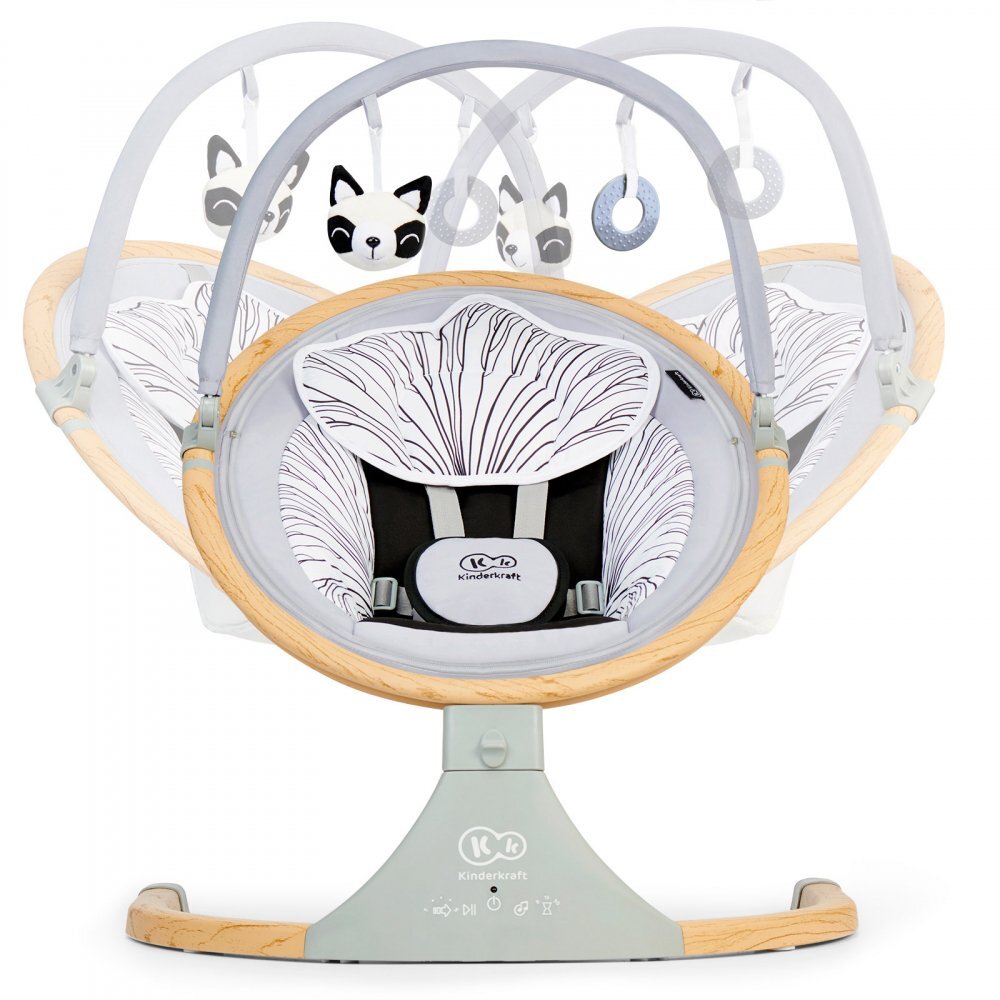 KINDERKRAFT Leagan electric 2 in 1 Lumi grey