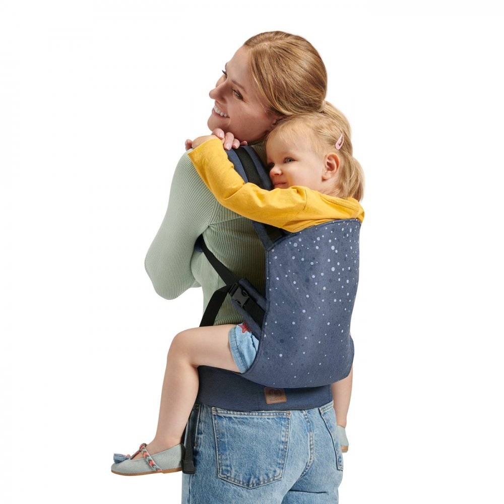 KINDERKRAFT Marsupiu ergonomic Nino pana la 20 kg confetti denim
