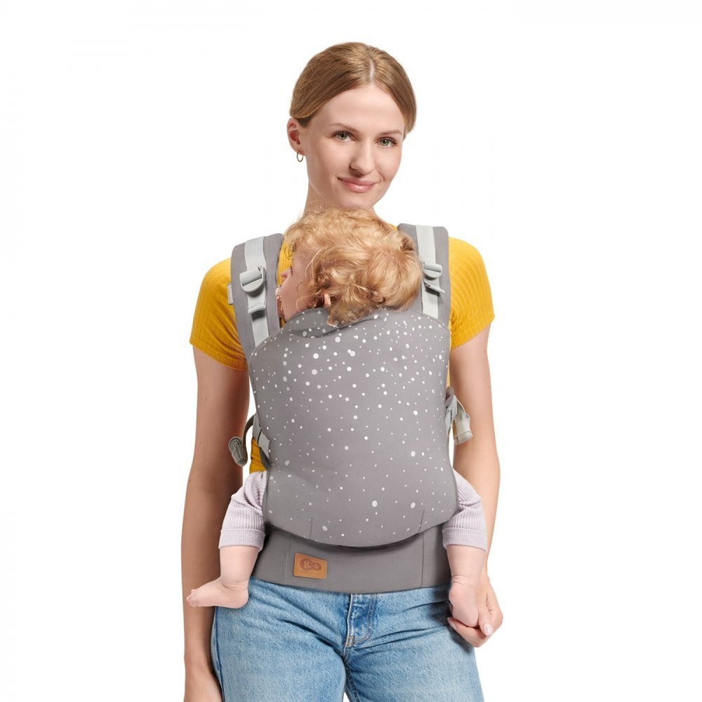 KINDERKRAFT Marsupiu ergonomic Nino pana la 20 kg confetti grey