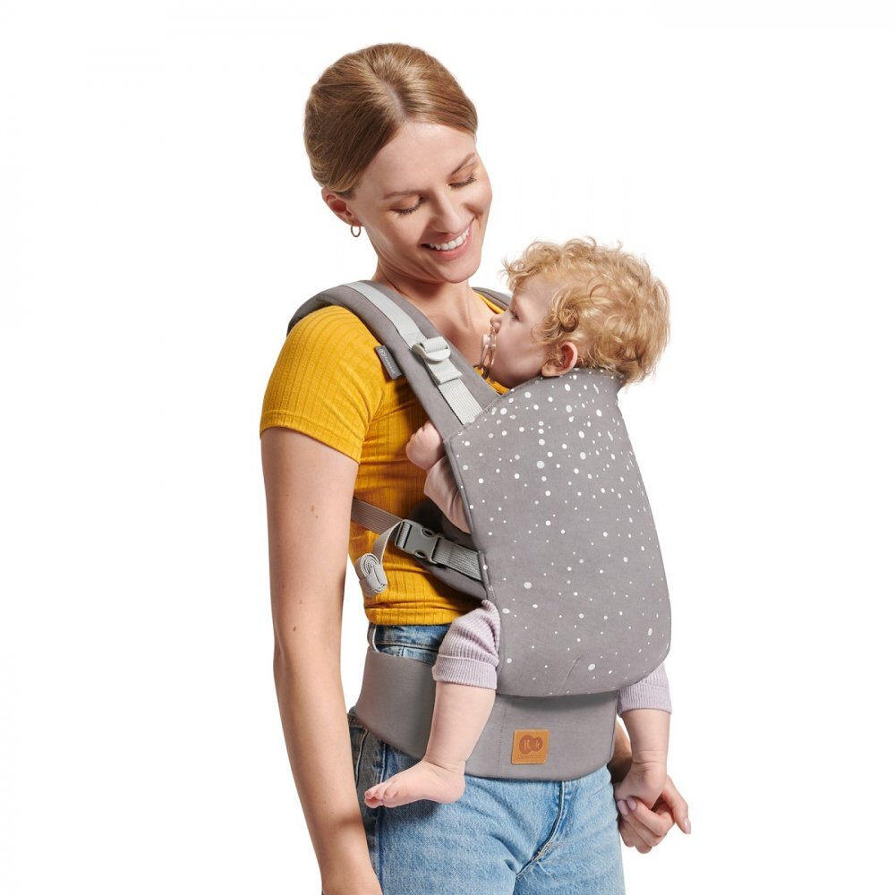 KINDERKRAFT Marsupiu ergonomic Nino pana la 20 kg confetti grey