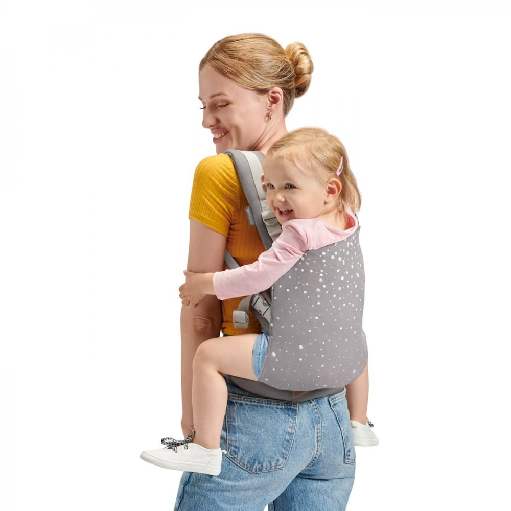 KINDERKRAFT Marsupiu ergonomic Nino pana la 20 kg confetti grey