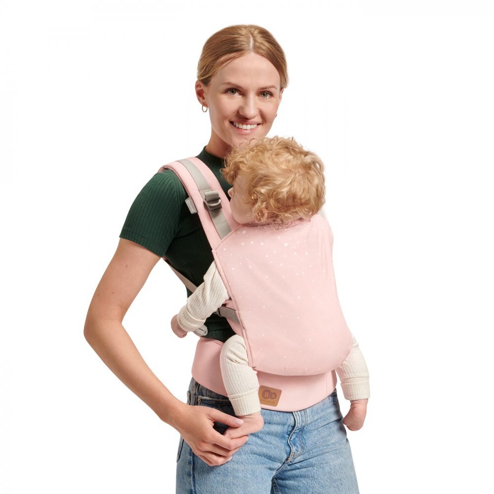 KINDERKRAFT Marsupiu ergonomic Nino pana la 20 kg confetti pink
