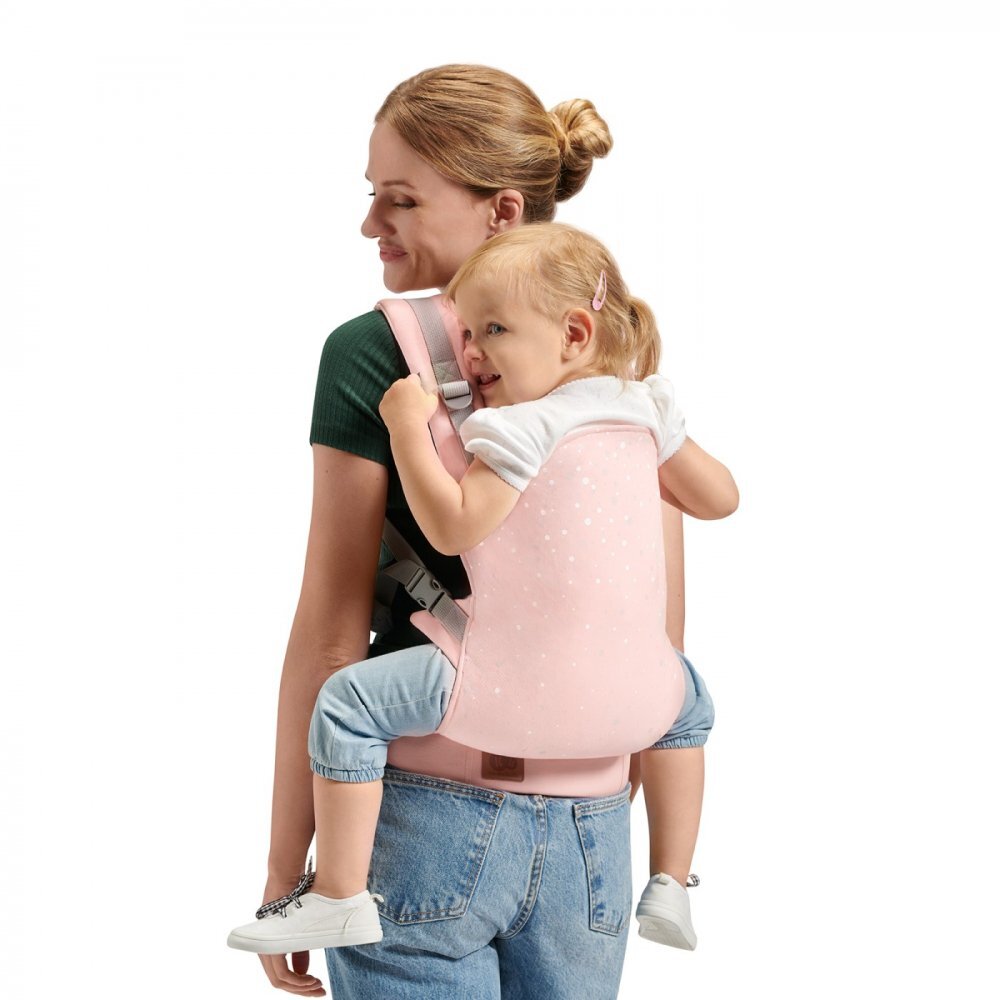 KINDERKRAFT Marsupiu ergonomic Nino pana la 20 kg confetti pink