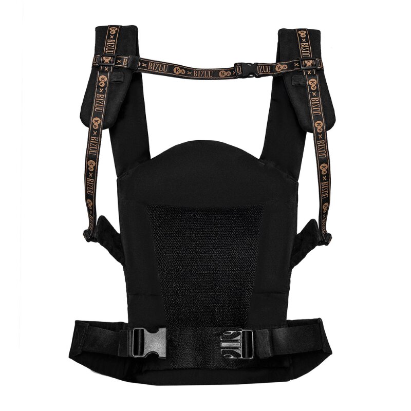 KINDERKRAFT Marsupiu ergonomic pentru copii Huggy Bizuu Lunar Black