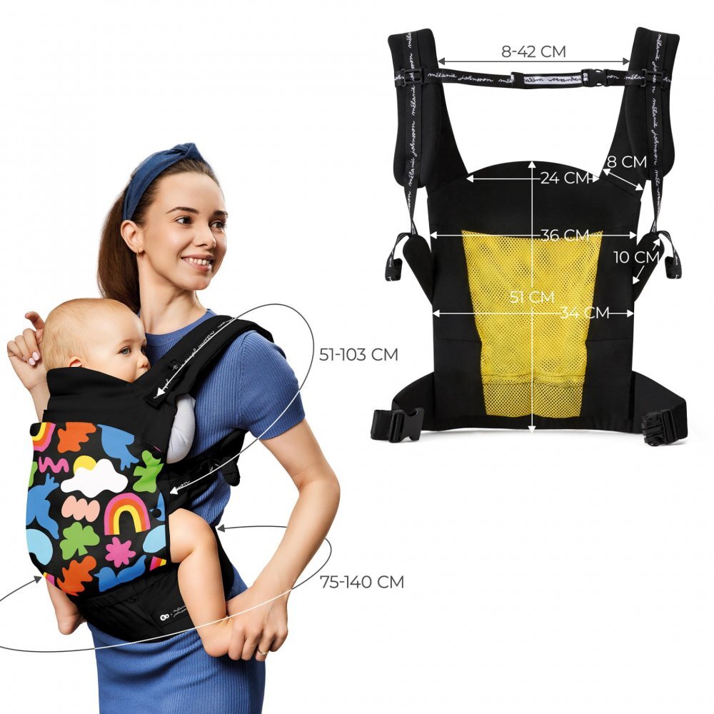 KINDERKRAFT Marsupiu pentru copii Huggy Happy Shapes