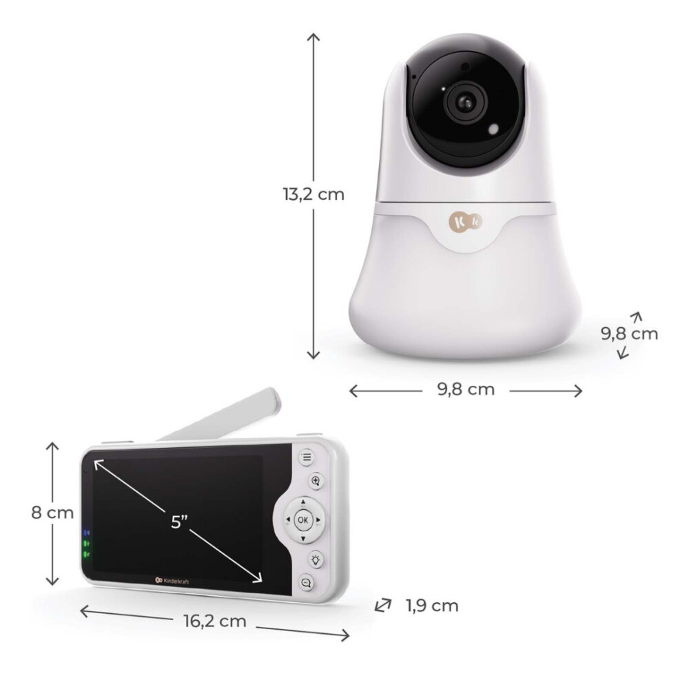 KINDERKRAFT Monitor pentru bebelusi Niteeye Glow White