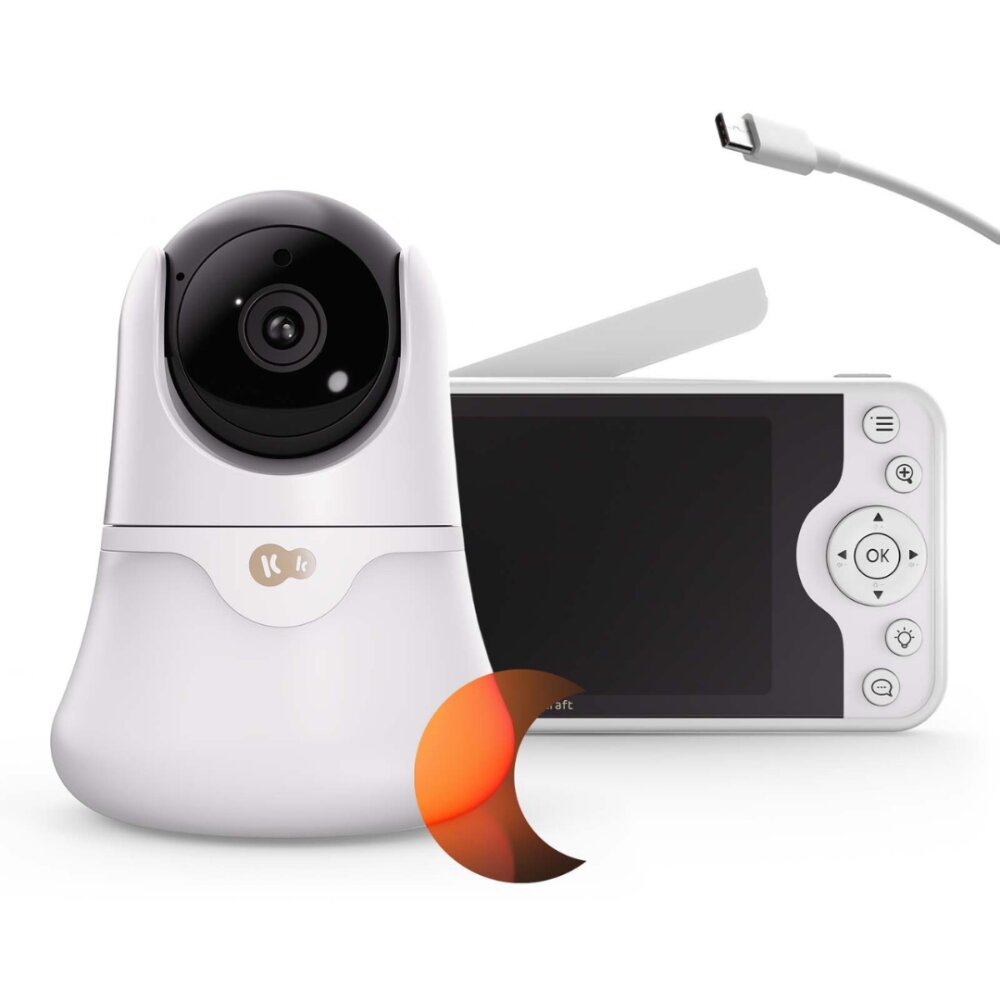 KINDERKRAFT Monitor pentru bebelusi Niteeye Glow White