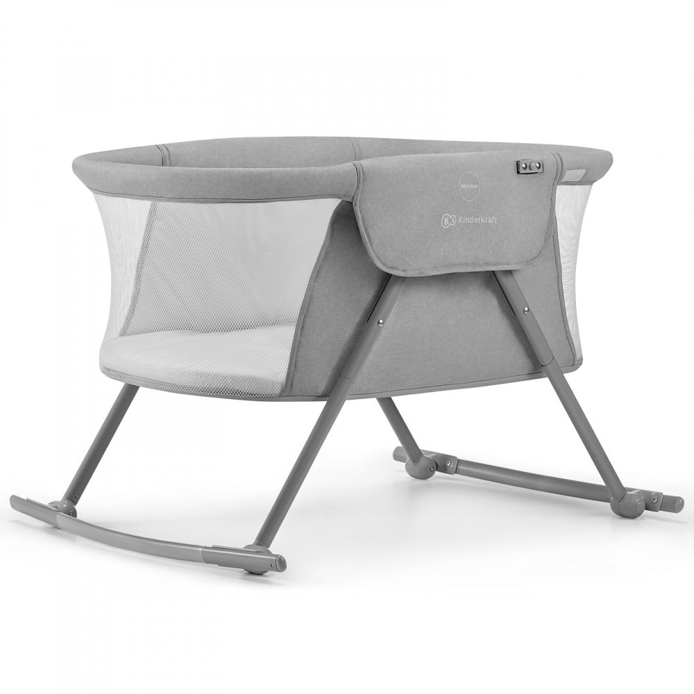 KINDERKRAFT Patut 3 in 1 Lovi grey multifunctional cu accesorii incluse