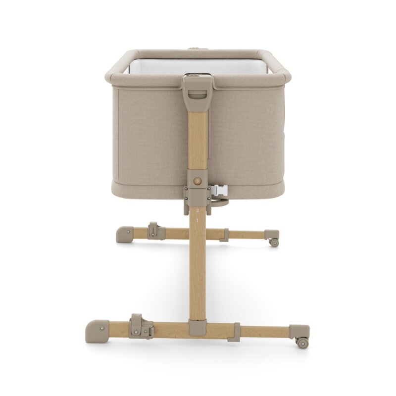 KINDERKRAFT Patut 3 in 1 Nestee Grow 2 next to me Beige cu roti si picioare telescopice