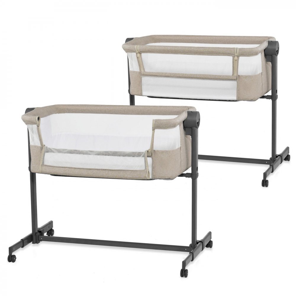 KINDERKRAFT Patut Co Sleeper Bedside Neste Up 2 beige