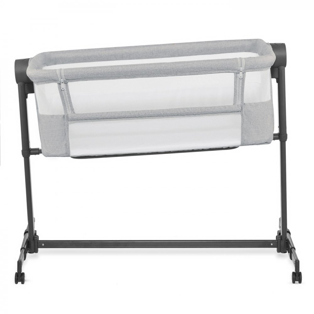 KINDERKRAFT Patut Co Sleeper Bedside Neste Up 2 gri deschis