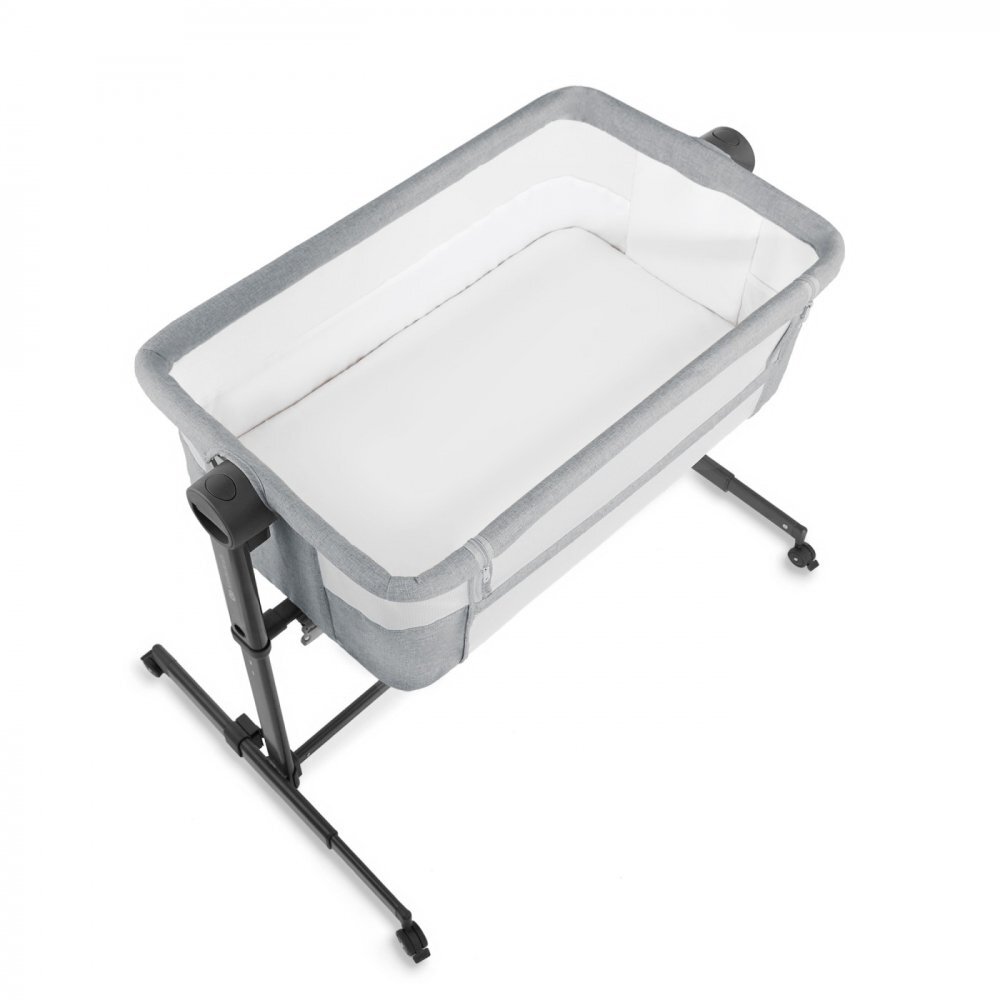KINDERKRAFT Patut Co Sleeper Bedside Neste Up 2 gri deschis