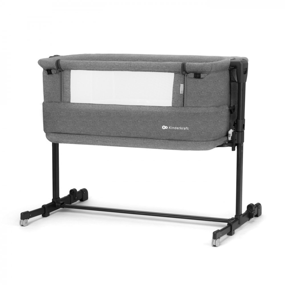 KINDERKRAFT Patut Co sleeper Neste Grow gri inchis