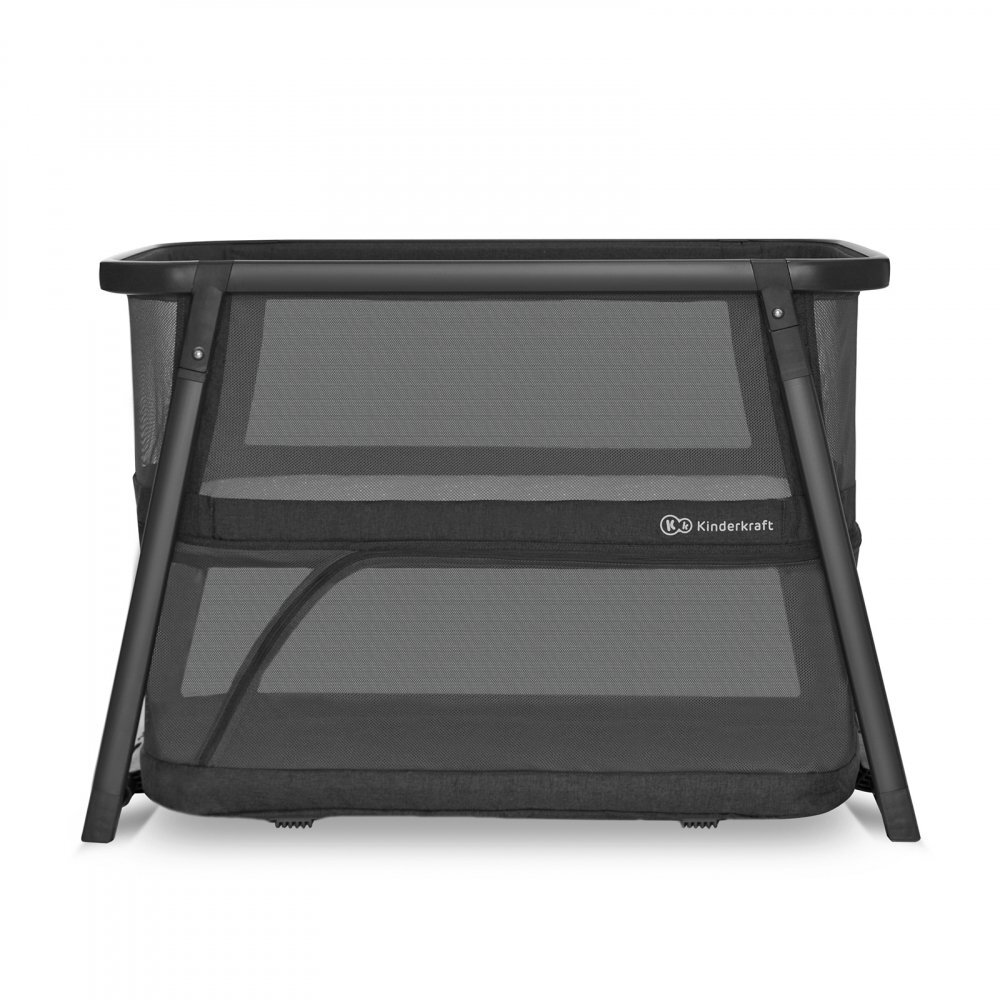 KINDERKRAFT Patut de calatorie 4 in 1 Sofi Plus grey pliabil multifunctional cu accesorii incluse