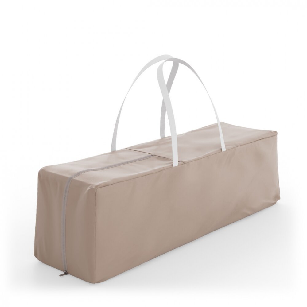 KINDERKRAFT Patut pliabil pentru copii Leody UP Beige cu 2 nivele dimensiuni 120x60 cm accesorii incluse