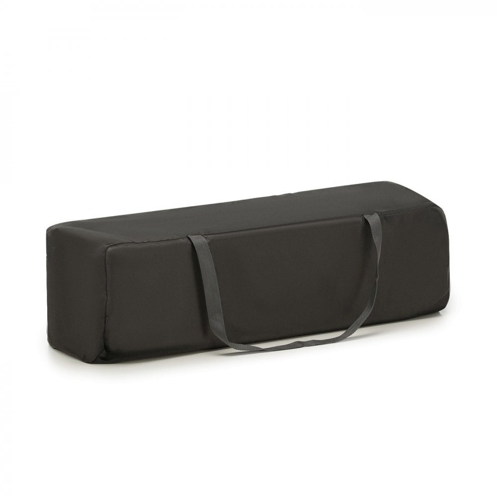 KINDERKRAFT Patut travel Joy 2 Dark Grey cu 2 nivele dubla protectie impotriva auto-plierii intrare laterala cu fermoar carusel masuta de infasat si organizator incluse
