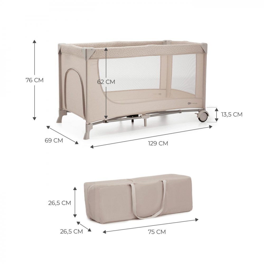 KINDERKRAFT Patut Travel Joy2 beige