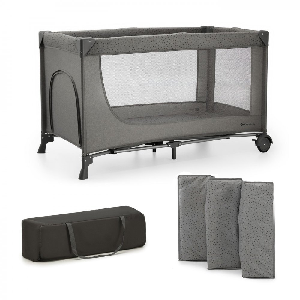 KINDERKRAFT Patut Travel Joy2 dark grey