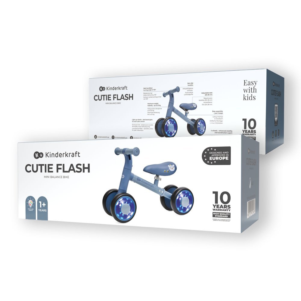 KINDERKRAFT Ride On pentru copii Cutie Flash Blue