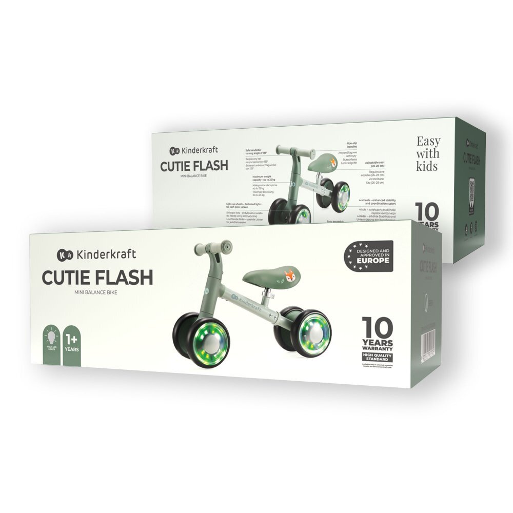 KINDERKRAFT Ride On pentru copii Cutie Flash Green