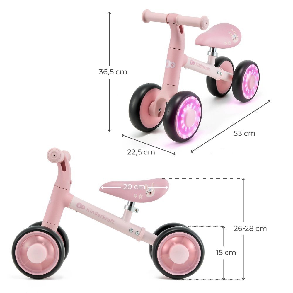 KINDERKRAFT Ride On pentru copii Cutie Flash Pink