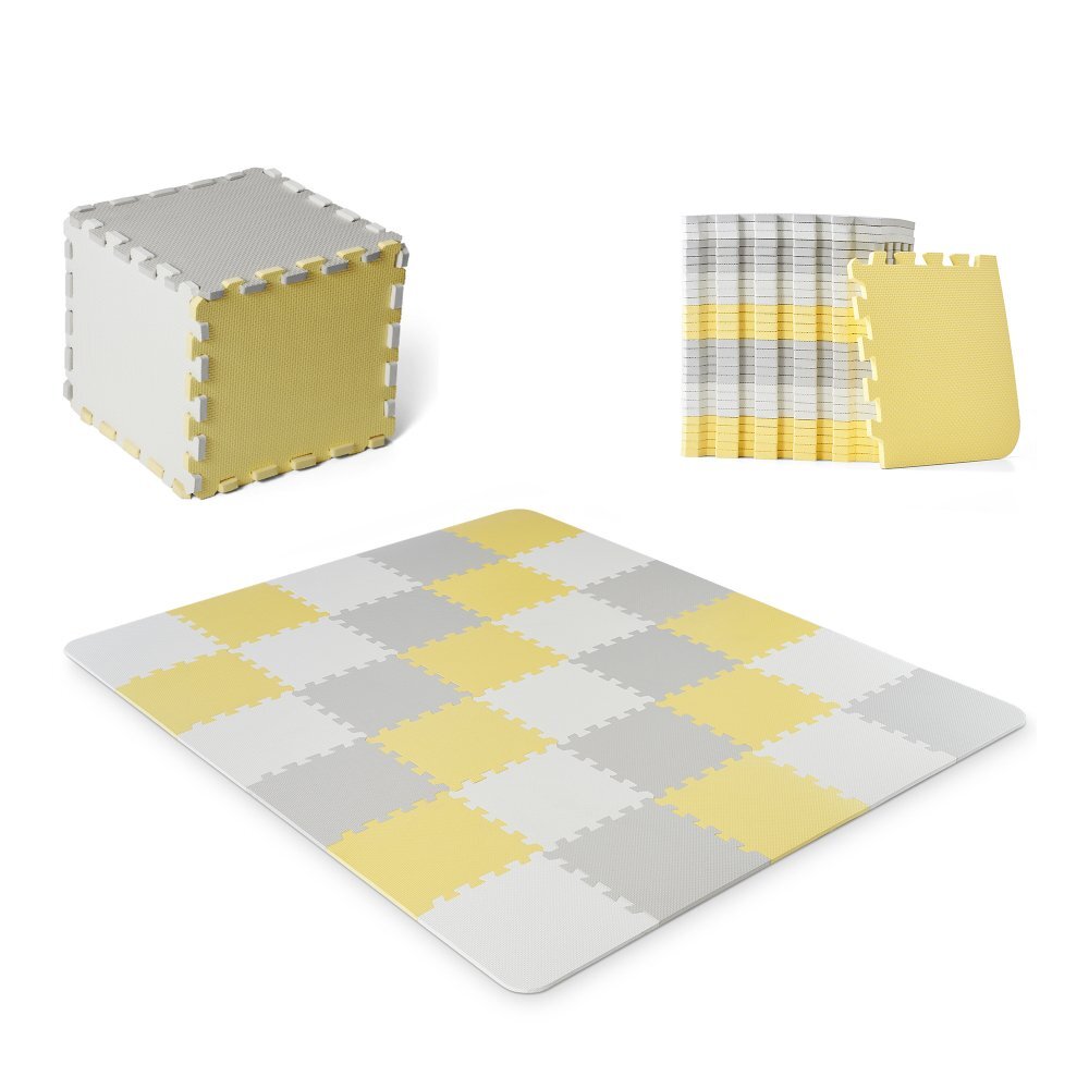 KINDERKRAFT Saltea de joaca din spuma Luno Yellow