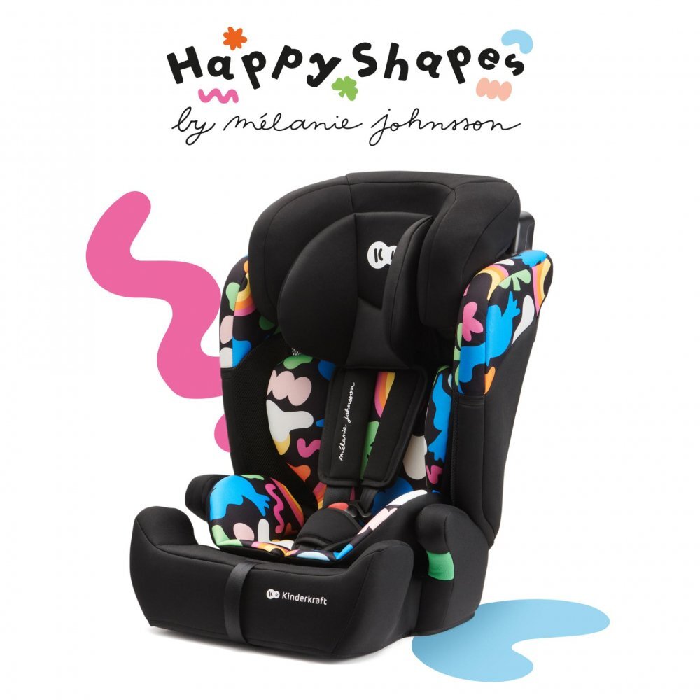 KINDERKRAFT Scaun auto Comfort Up I-Size 76-150 cm Happy Shapes