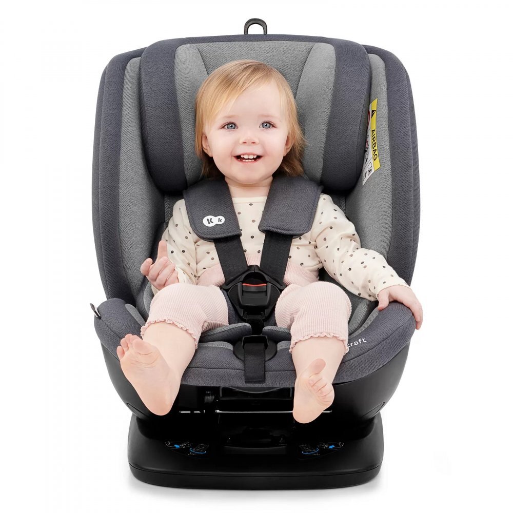 KINDERKRAFT Scaun auto cu isofix Xpedition rotativ 0-36 kg grey