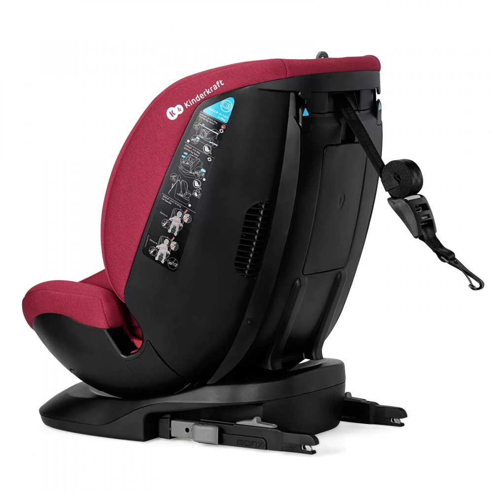 KINDERKRAFT Scaun auto cu isofix Xpedition rotativ 0-36 kg red