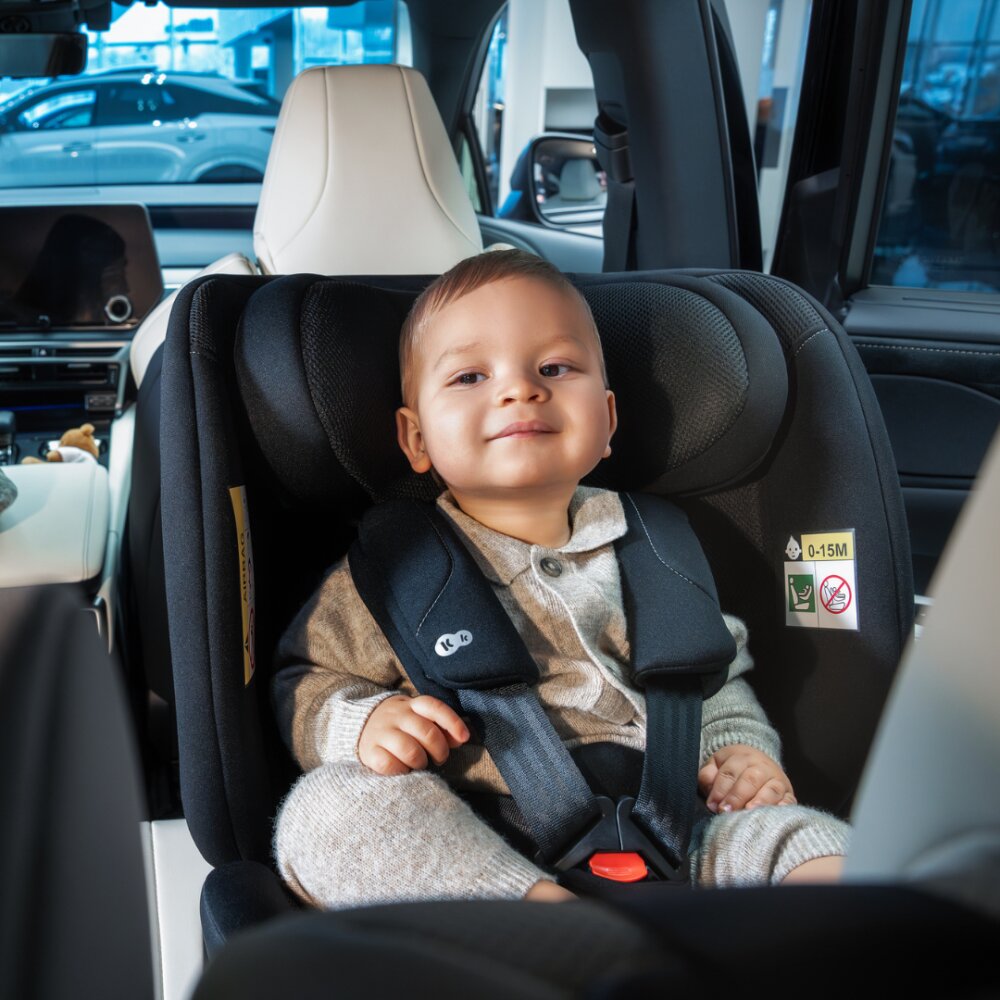 KINDERKRAFT Scaun auto I-360 2 Plus Black 40-150 cm sistem isofix si picior de sustinere rotatie 360 protectie laterala SPS