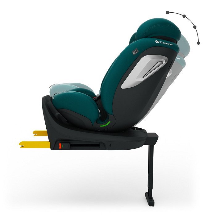 KINDERKRAFT Scaun auto I-360 2 Plus Green 40-150 cm sistem isofix si picior de sustinere rotatie 360 protectie laterala SPS