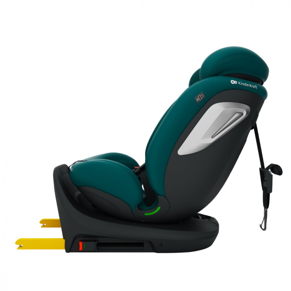 KINDERKRAFT Scaun auto I-Grow 2 Plus Green 40-150 cm cu rotatie 360 tetiera reglabila sistem Isofix si Top Tether