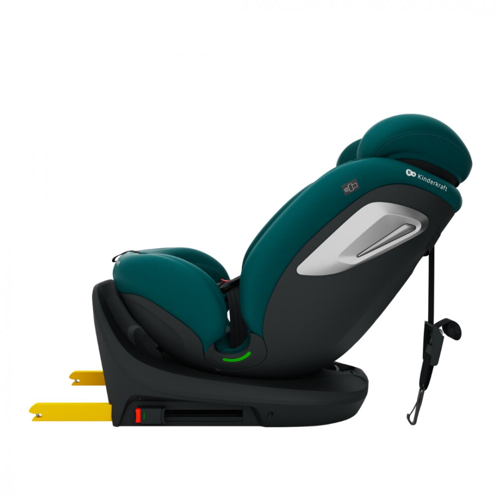 KINDERKRAFT Scaun auto I-Grow 2 Plus Green 40-150 cm cu rotatie 360 tetiera reglabila sistem Isofix si Top Tether