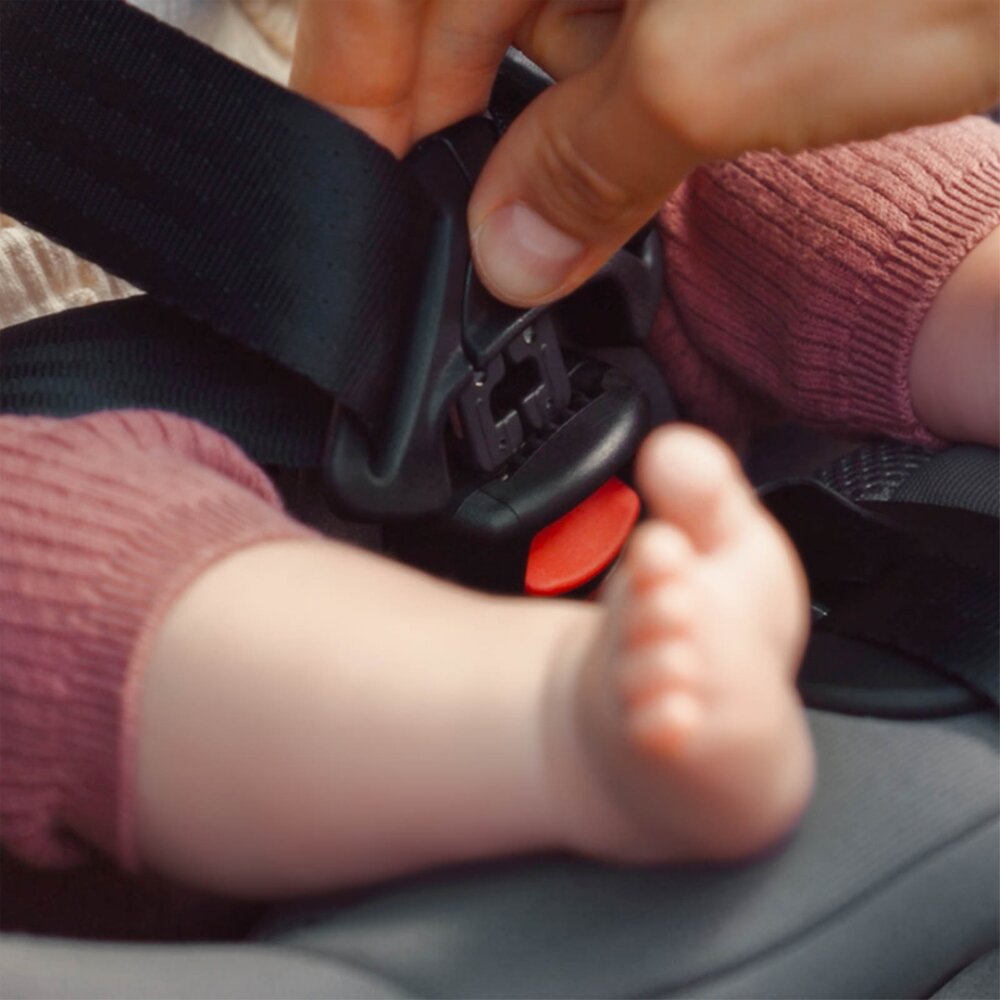 KINDERKRAFT Scaun auto I-Guard Airflow Grey 40-105 cm cu rotatie 360 indicatori de instalare sistem isofix si picior de sprijin